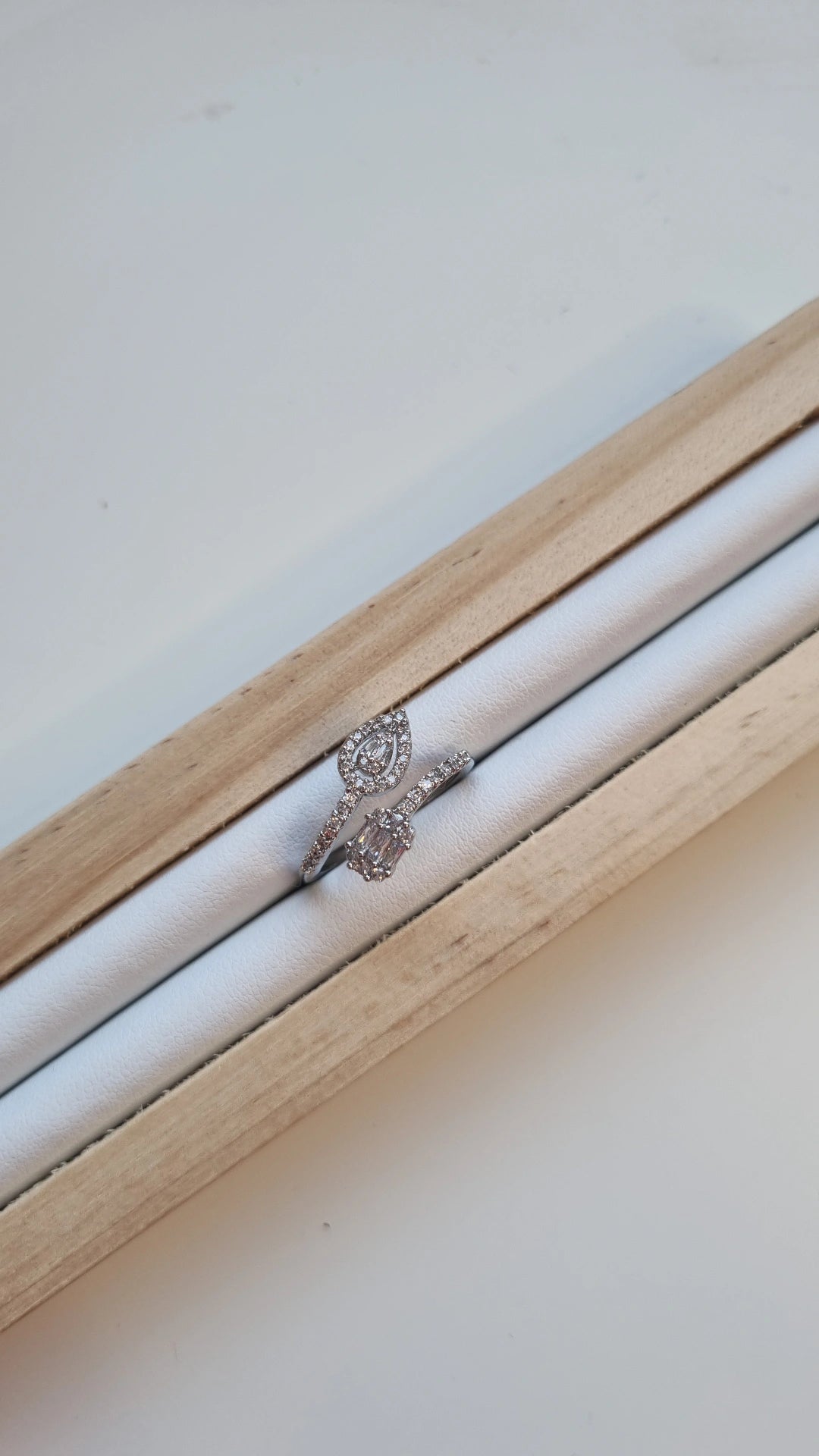 Water drop Silver ring