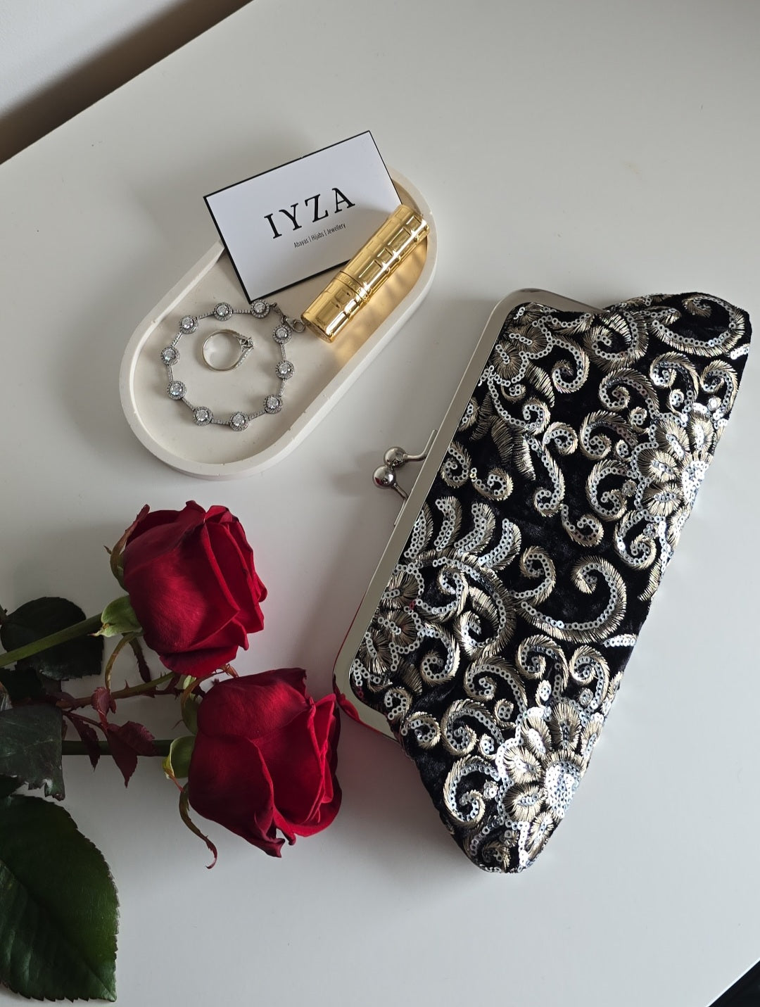 Velvet clutch Bag