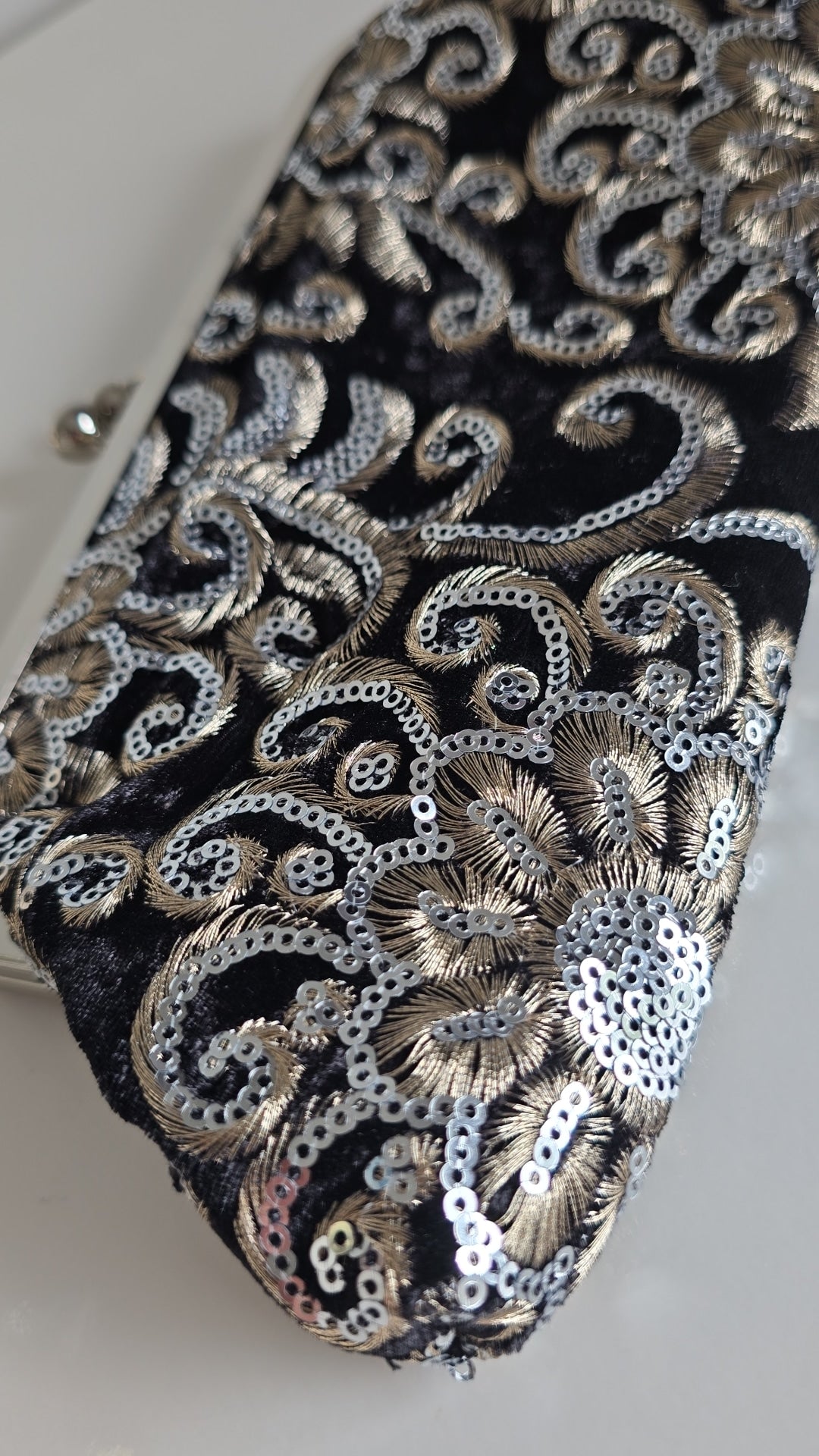 Velvet clutch Bag