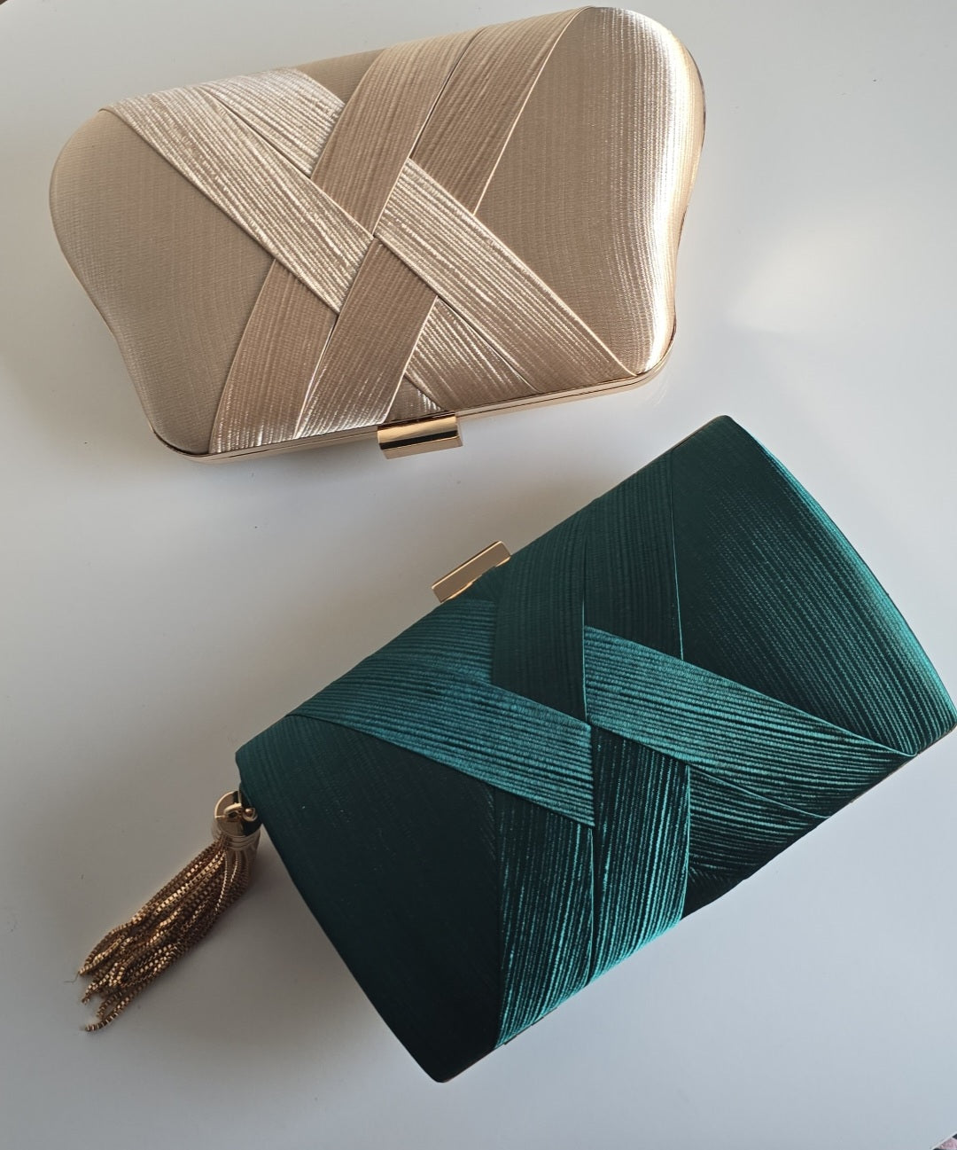 Light Gold clutch Bag