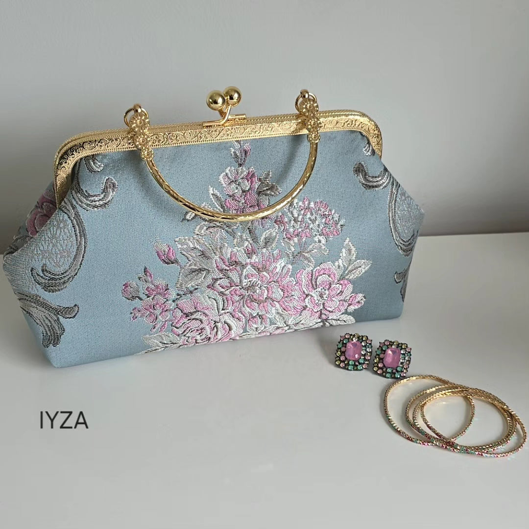 Vintage pattern clutch Bag