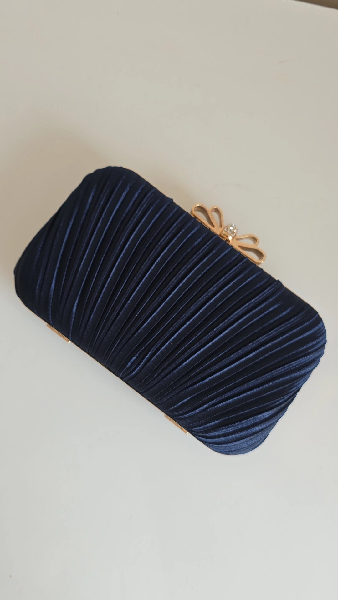 Navy blue bow Clutch