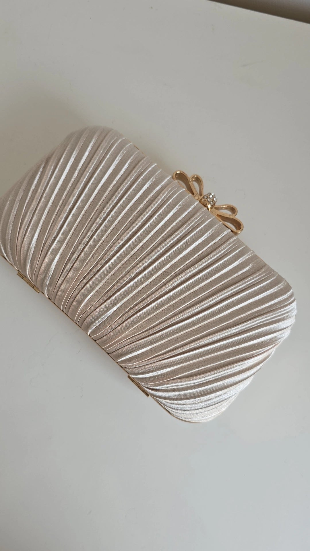 Ivory cream bow Clutch