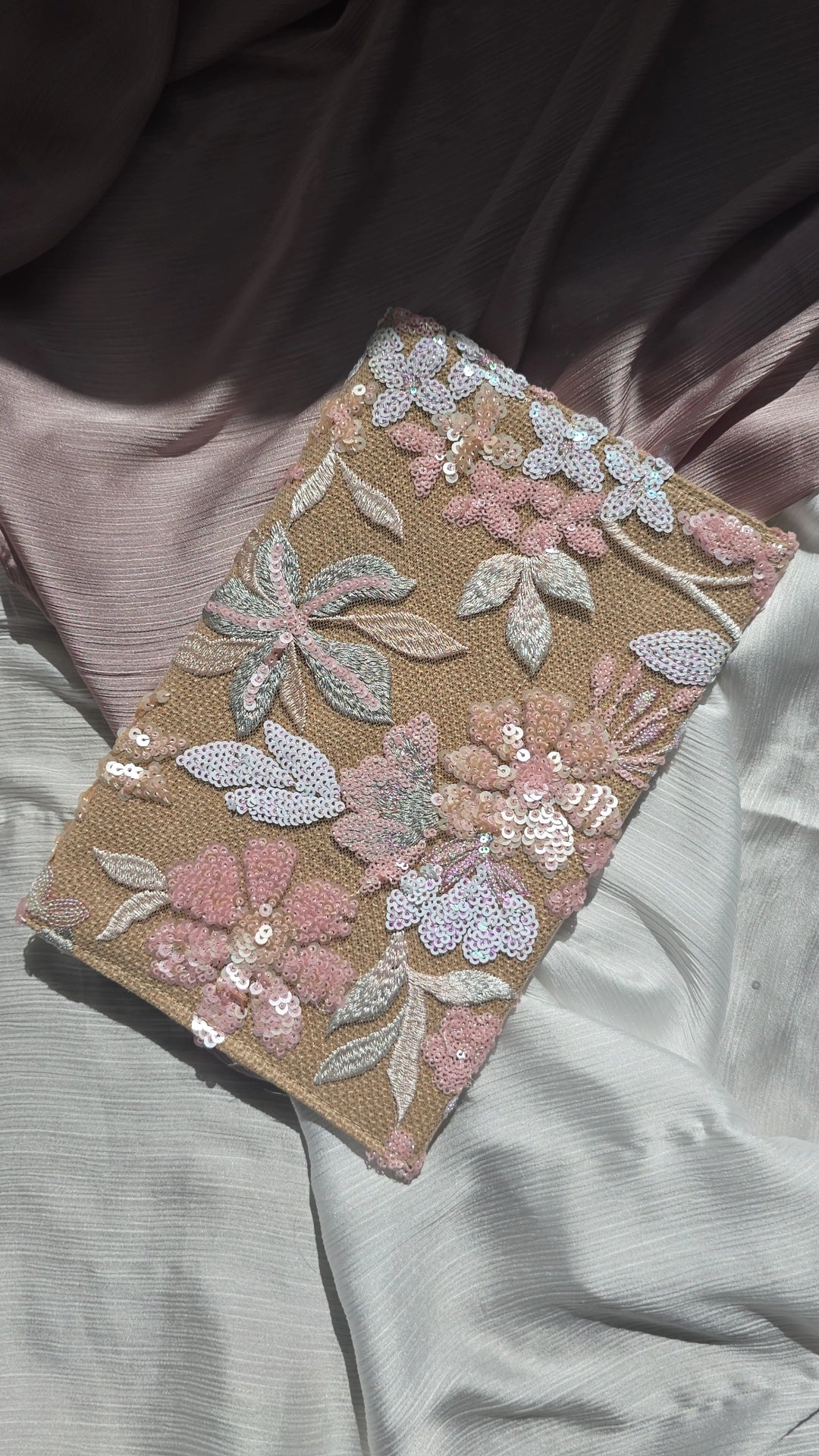 Floral envelope clutch Bag