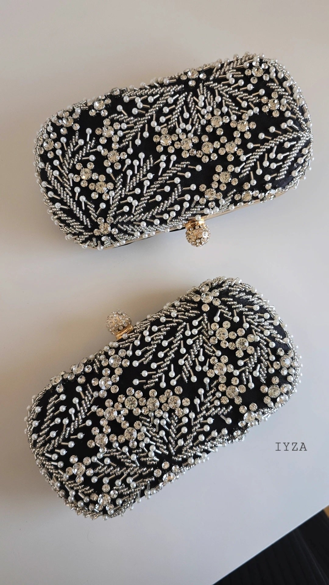 Flower Beaded clutch Bag