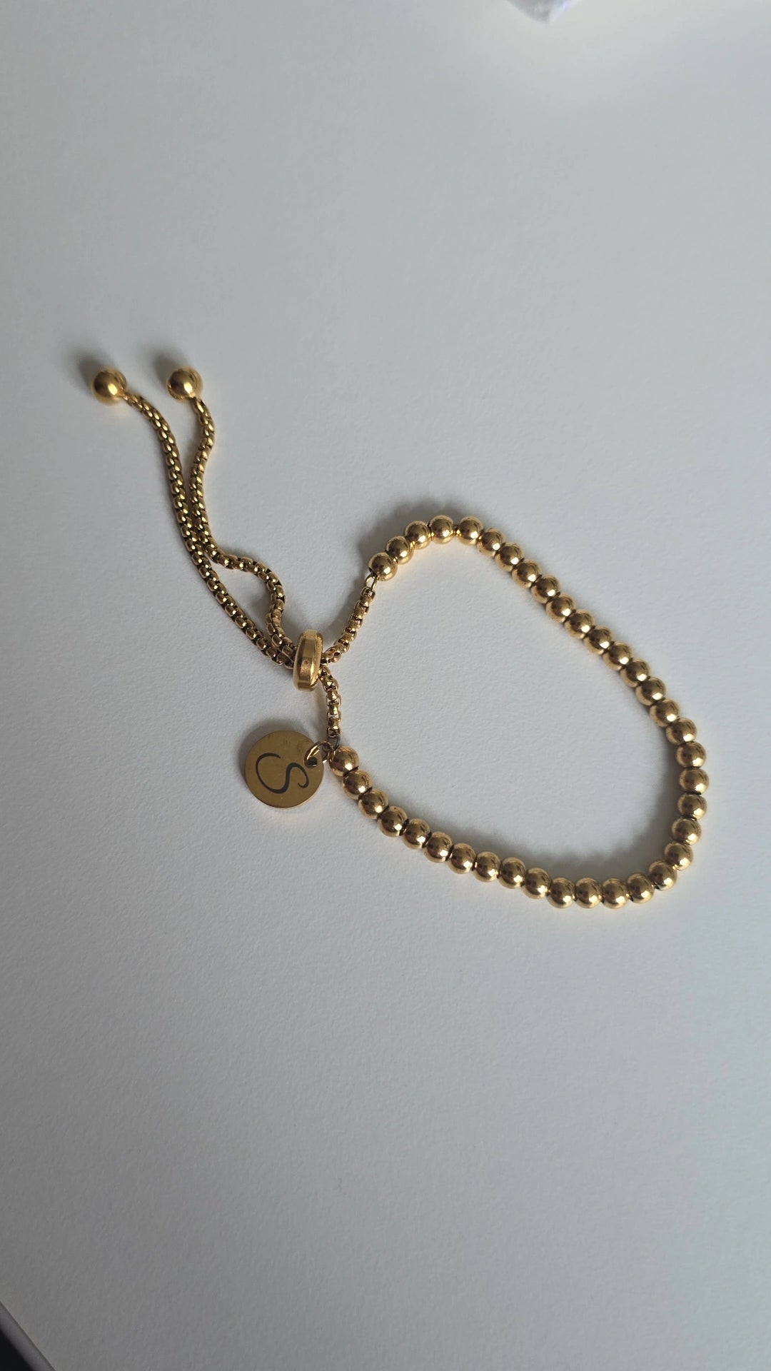 18k Gold plated bead bracelet