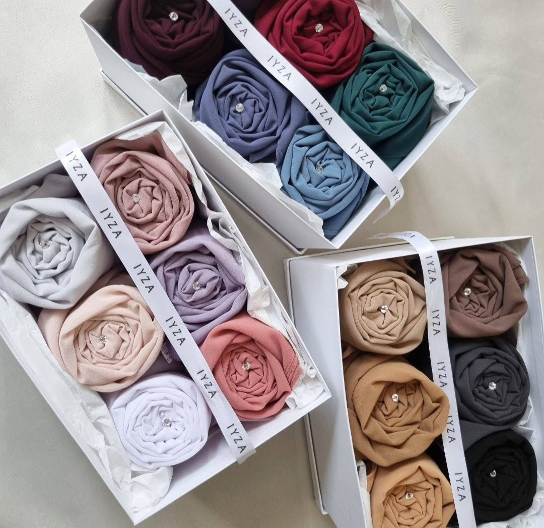 Rose Hijab gift boxes set