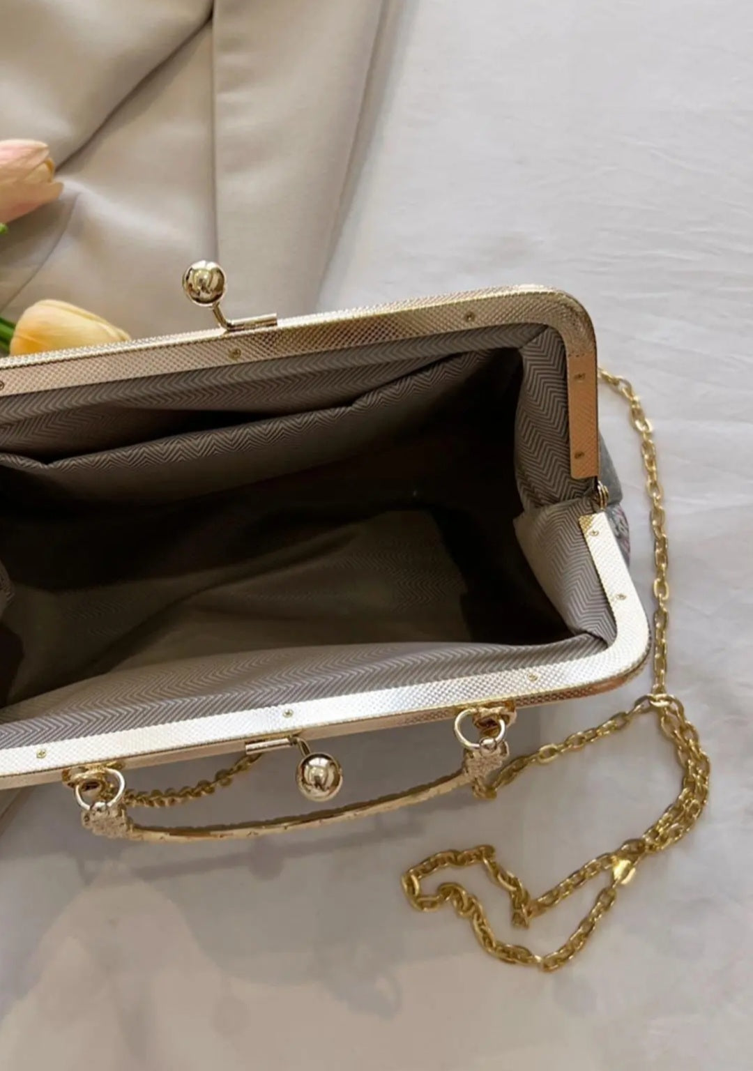 Vintage pattern clutch Bag