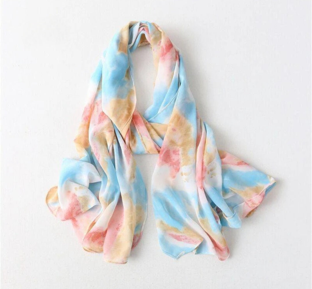Midnight Tie Dye hijab