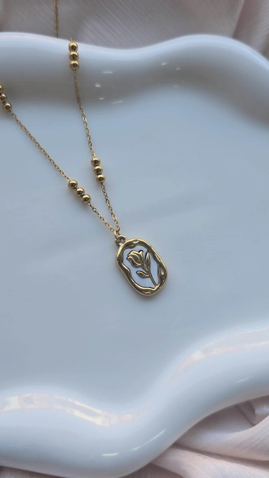 Crafted Rose Necklace