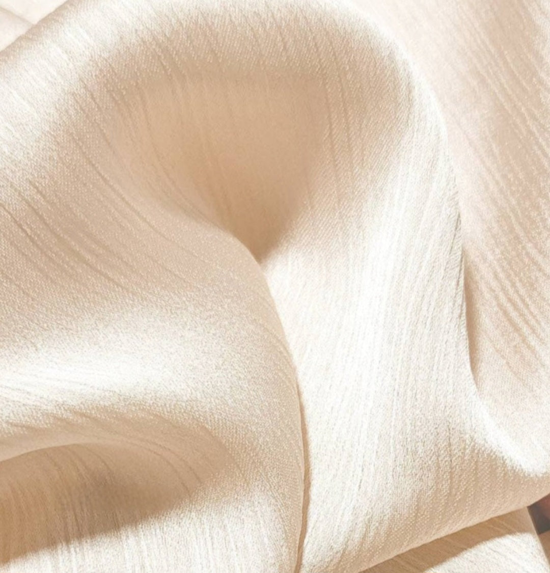 Satin Crinkle Cream Hijab
