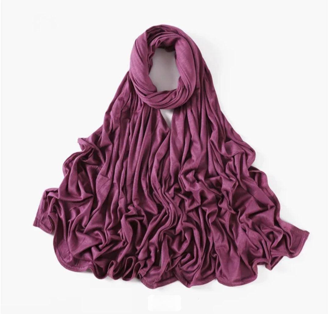 Mauve premium Jersey Hijab