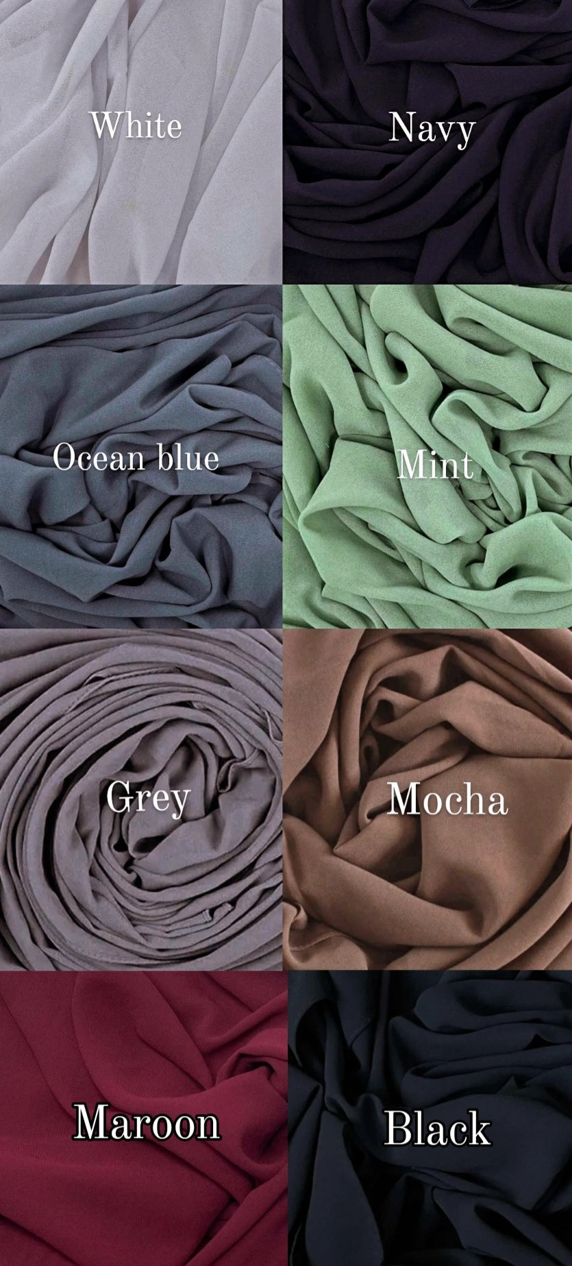 2 Hijabs with scrunchies gift boxes set