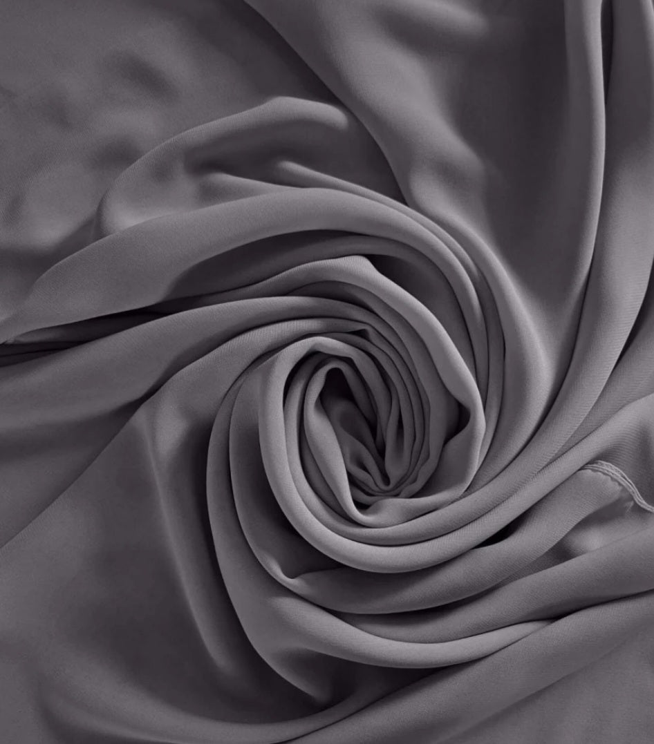 Premium Grey Chiffon