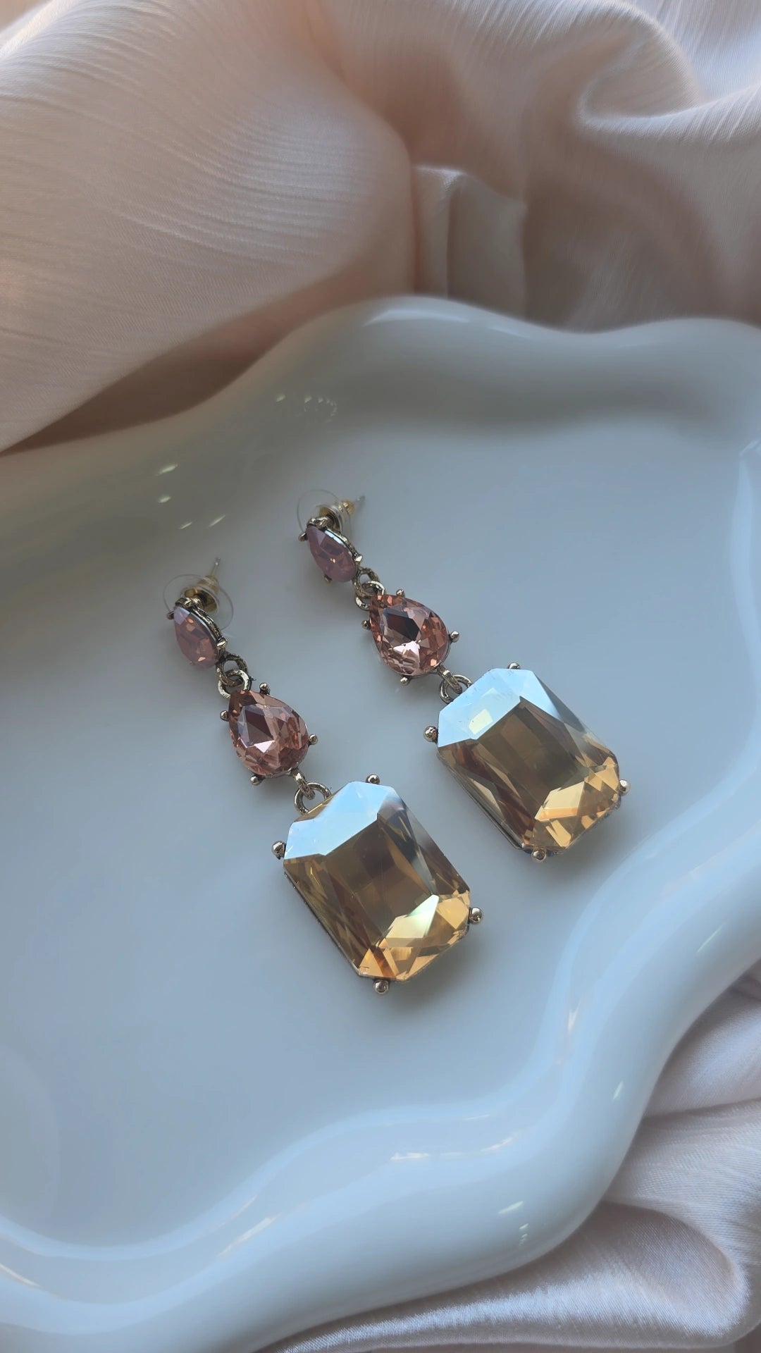 Square drop Earrings
