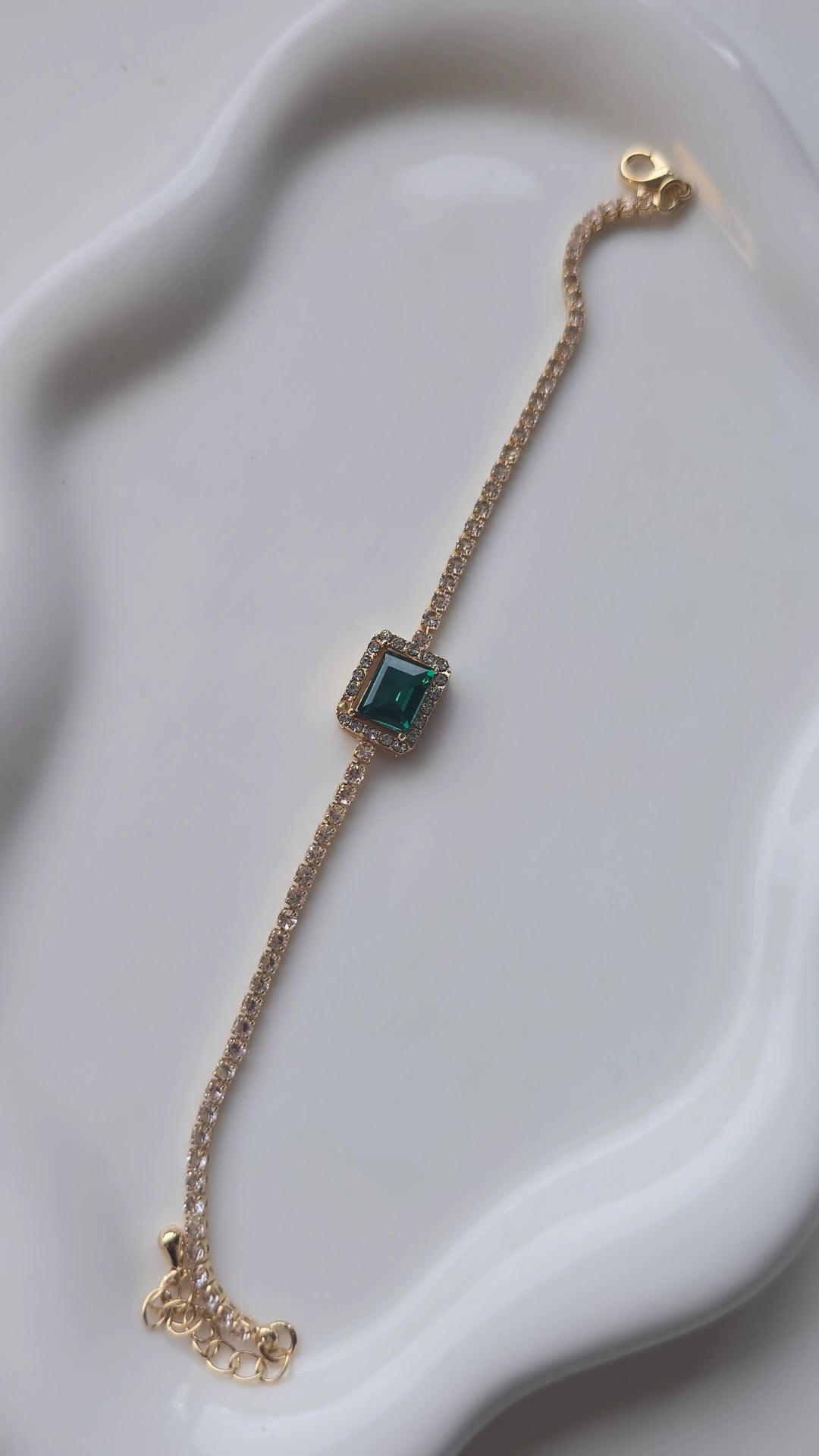 Frost Green stone Bracelet