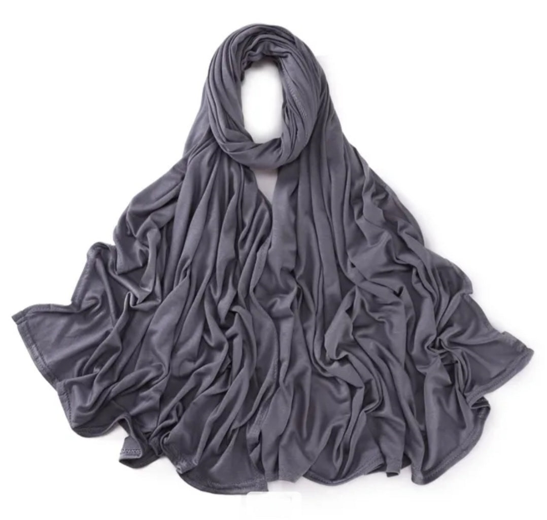 Grey Premium Jersey Hijab