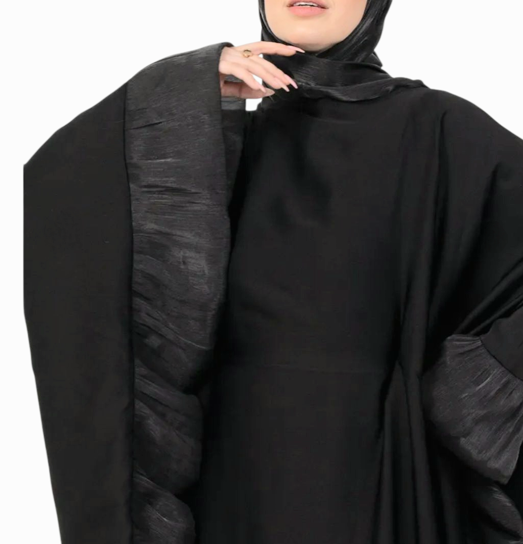Black frill Khaftan Abaya