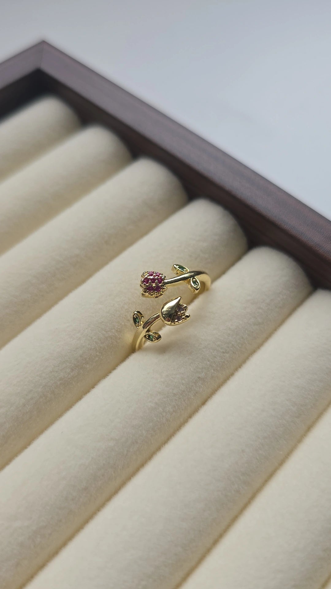 Daisy Flower Wrap Ring 18k Gold plated /Stainless Steel
