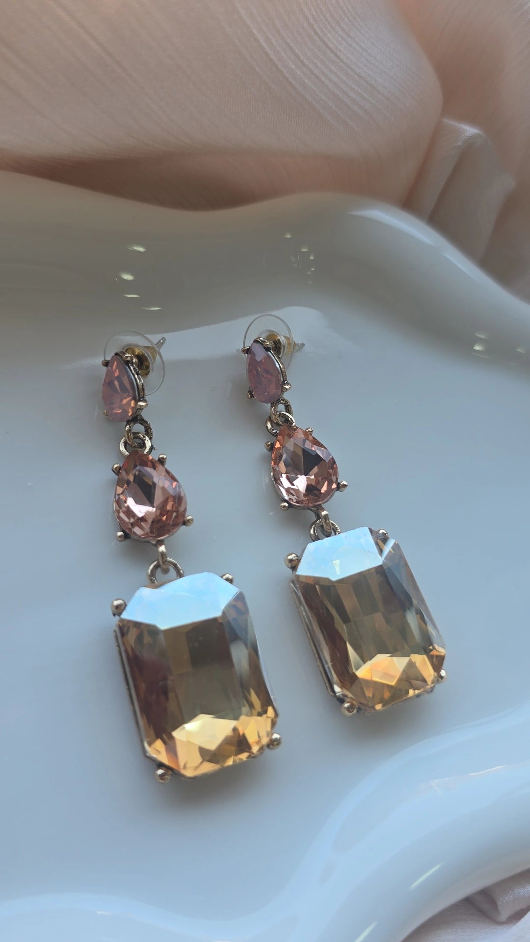 Square drop Earrings