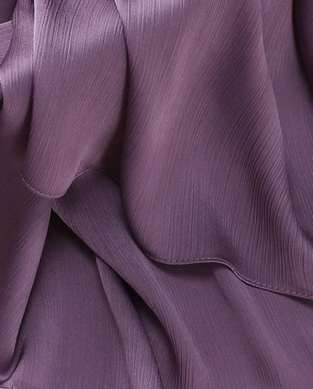 Dusty Purple satin crinkle hijab