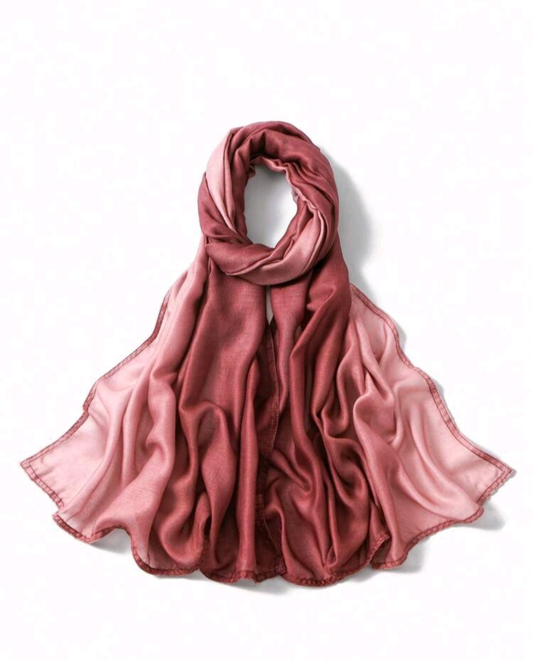 Ombrè Rose Red+Pink Hijab