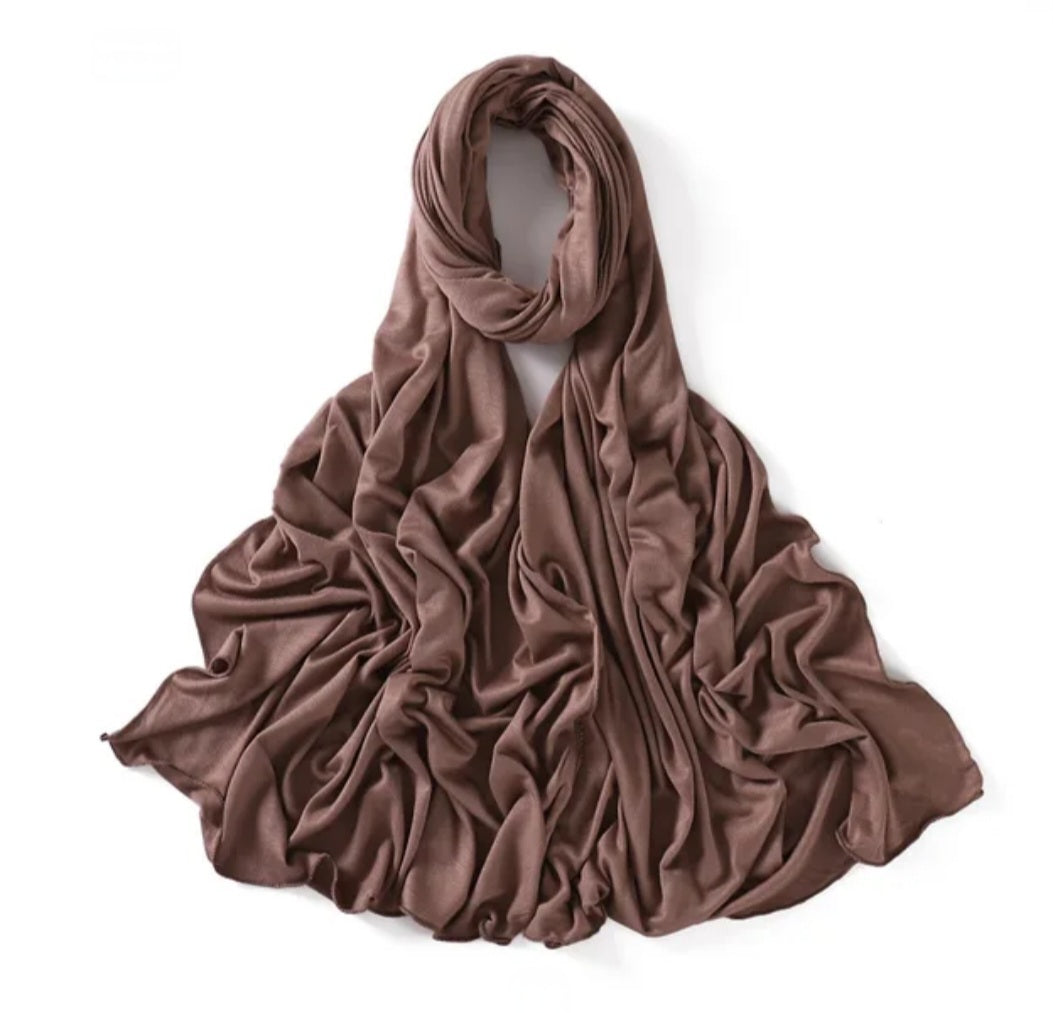 Mocha Premium Jersey Hijab