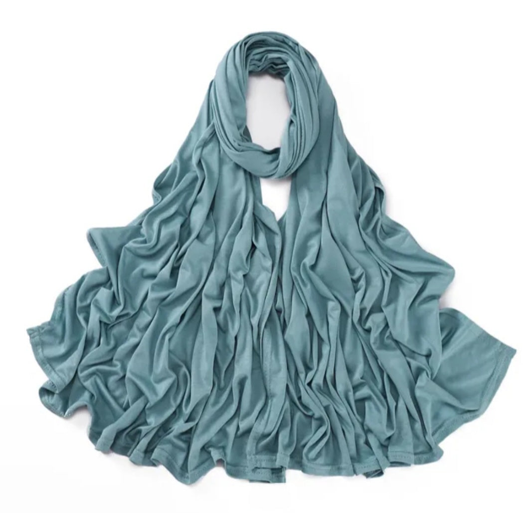 Sea Blue Premium Jersey Hijab