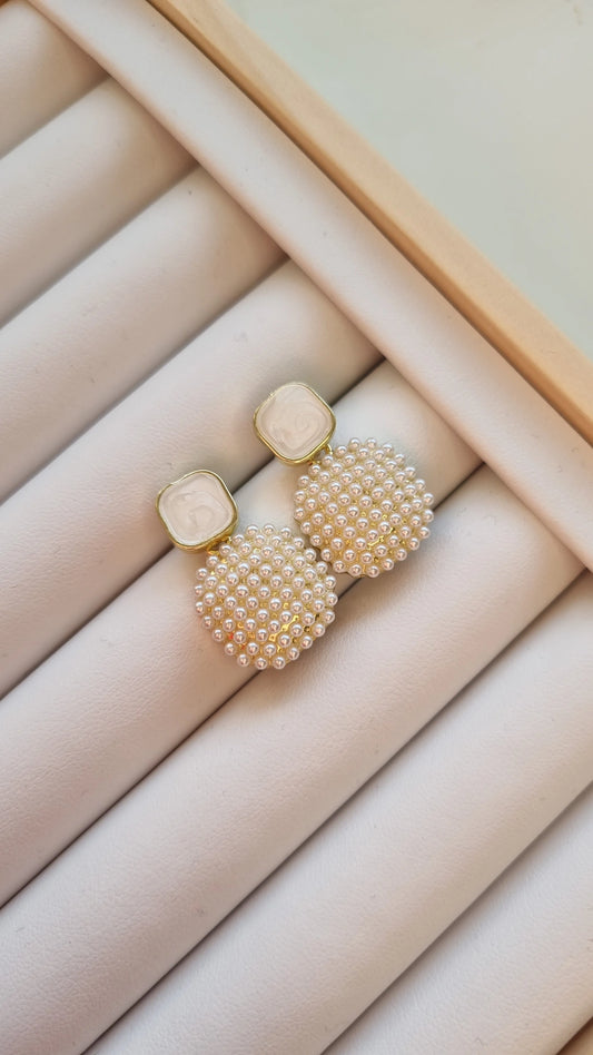 Pearl Gemstone earrings