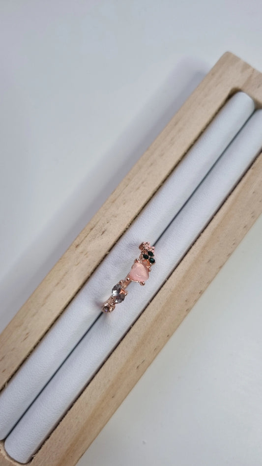 Rhinestone Pink ring