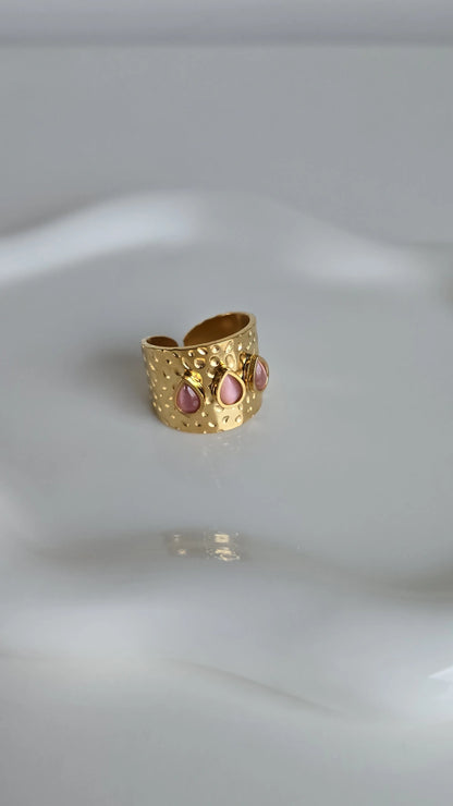 Pink Gold Cuff Ring