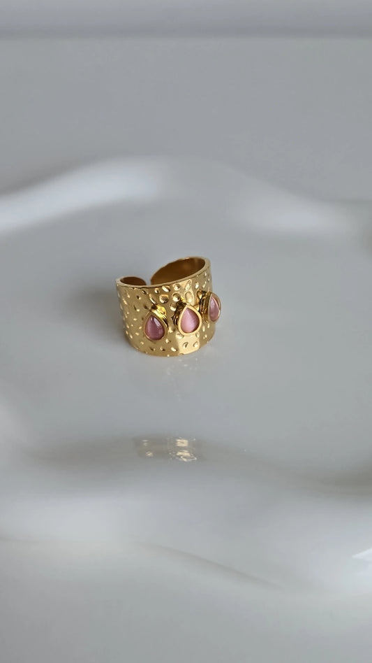 Pink Gold Cuff Ring