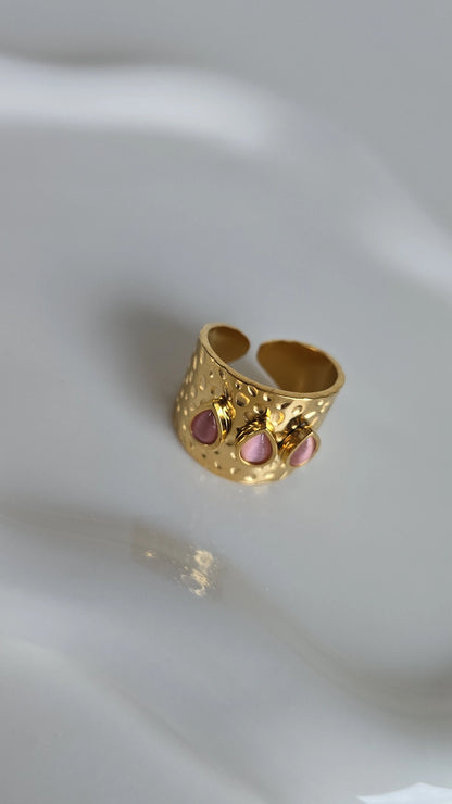 Pink Gold Cuff Ring