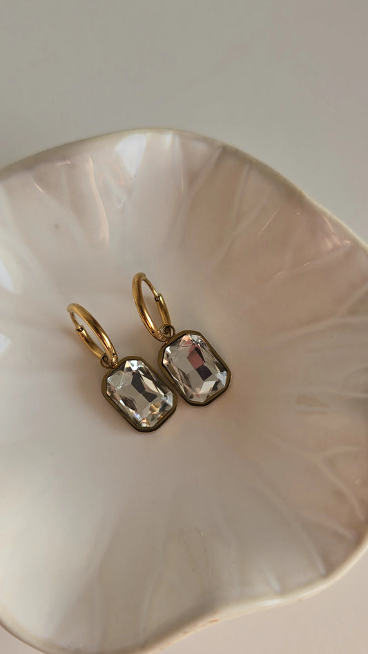 18k Gold plated Silver/Gold drop earring