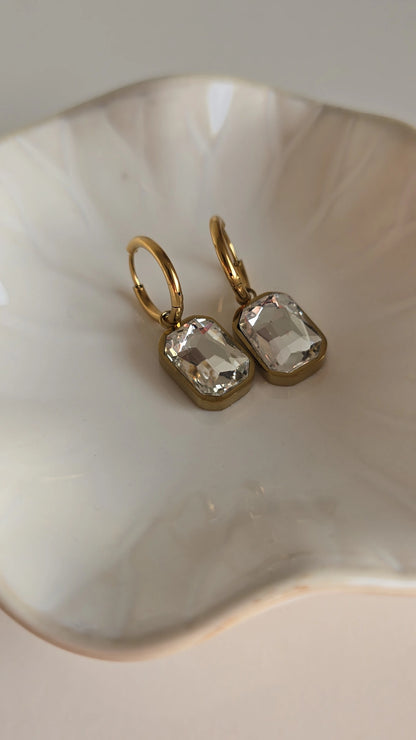 18k Gold plated Silver/Gold drop earring