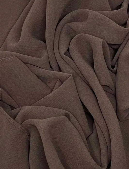 Premium Brown Chiffon