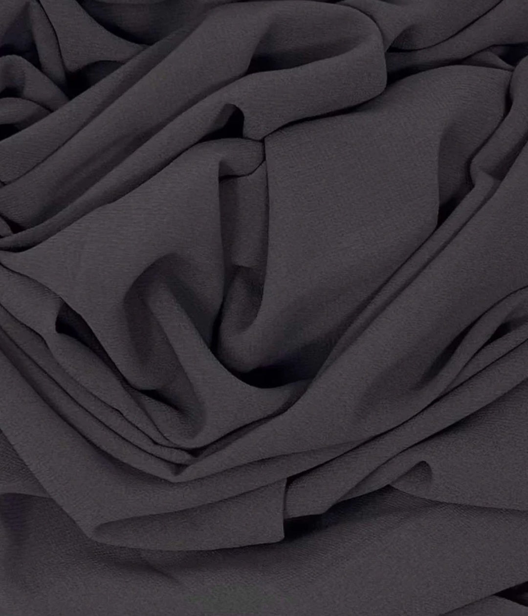 Premium Dark Grey Chiffon