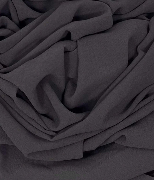 Premium Dark Grey Chiffon