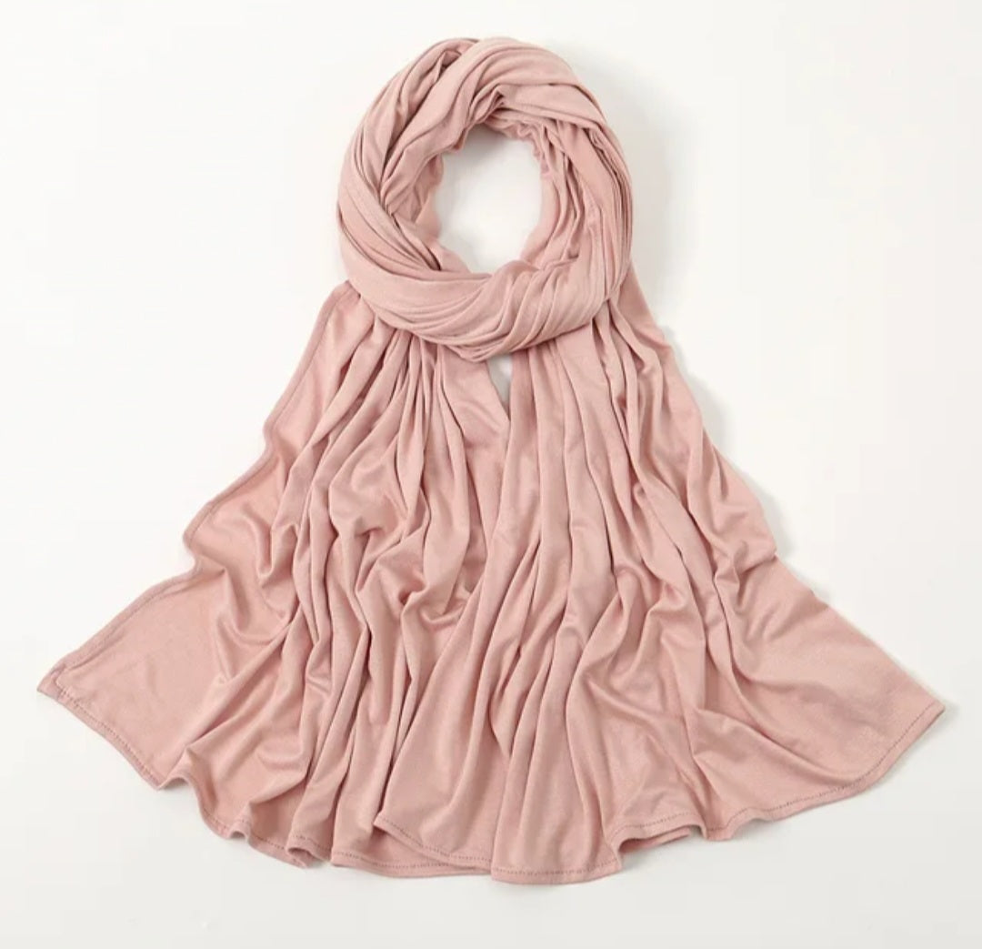Baby Pink Jersey Hijab