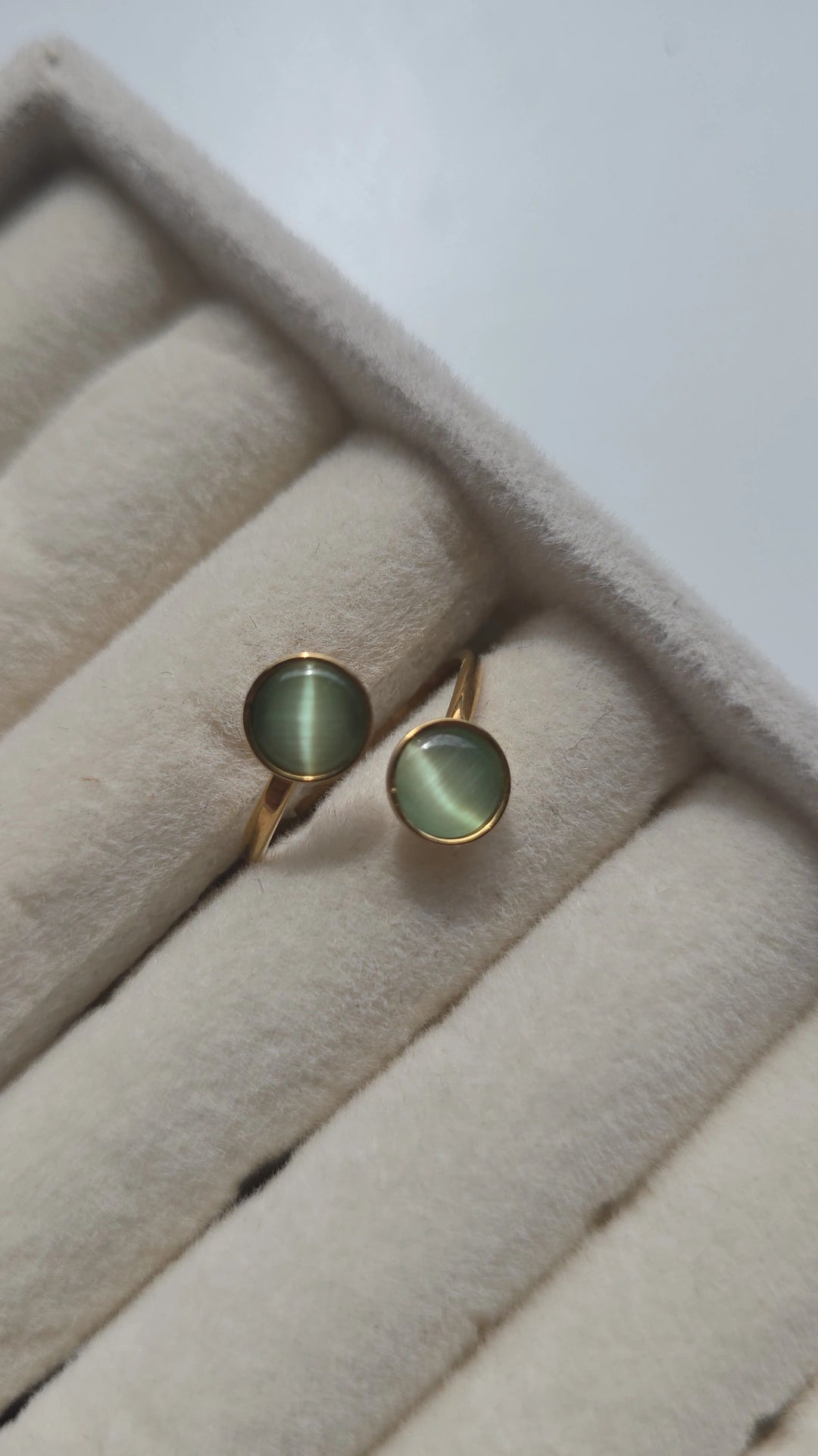 Double wrap green resin Ring