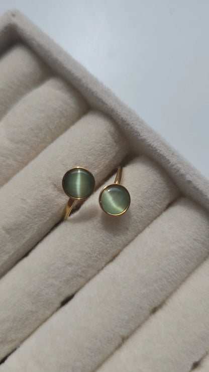 Double wrap green resin Ring