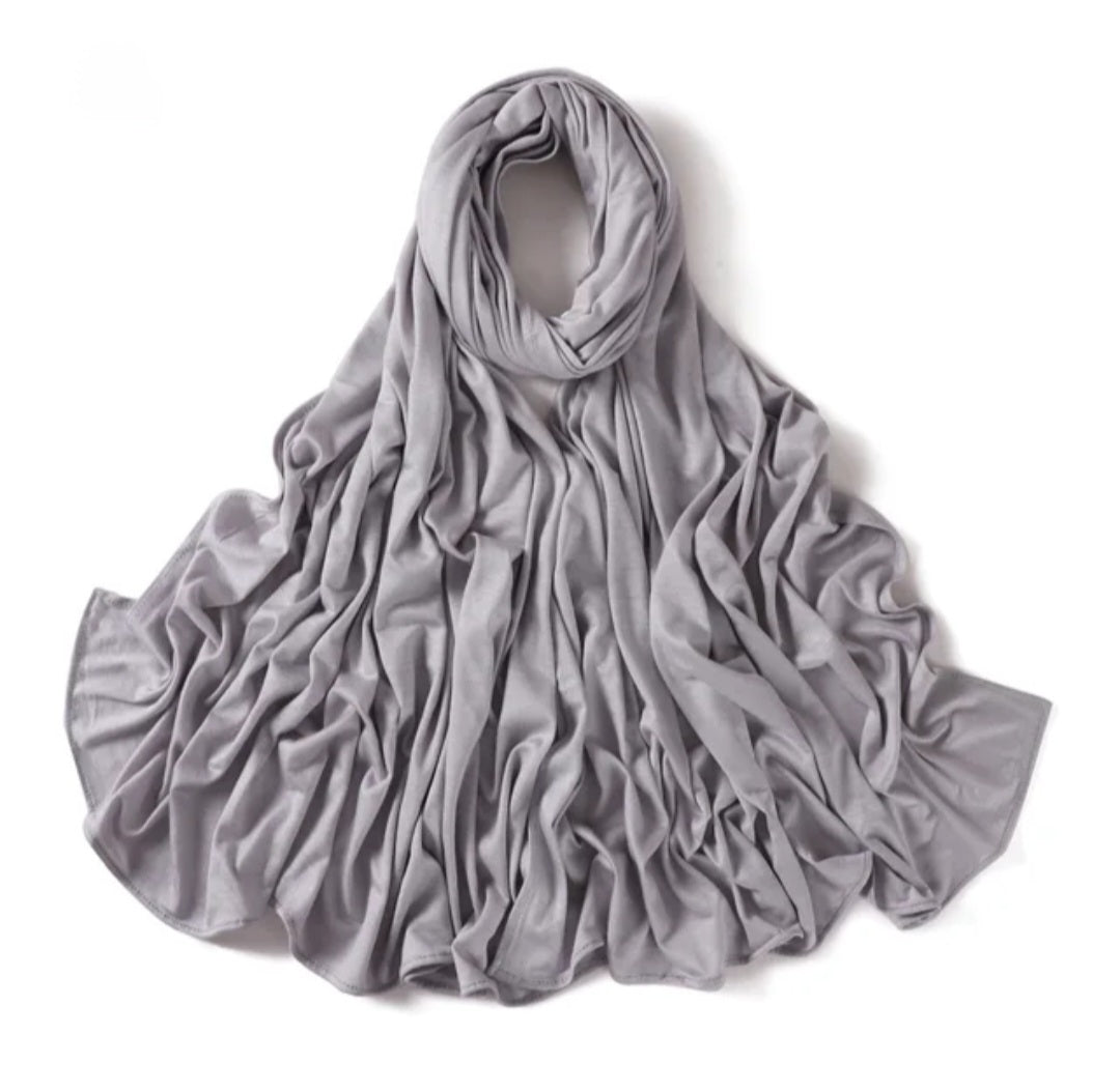 Light Grey Jersey Hijab