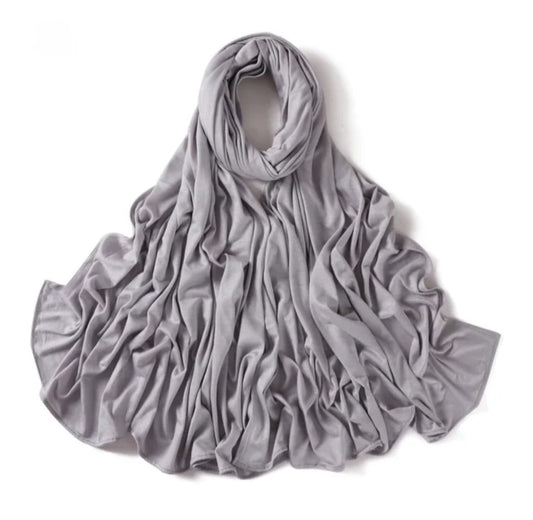 Light Grey Jersey Hijab