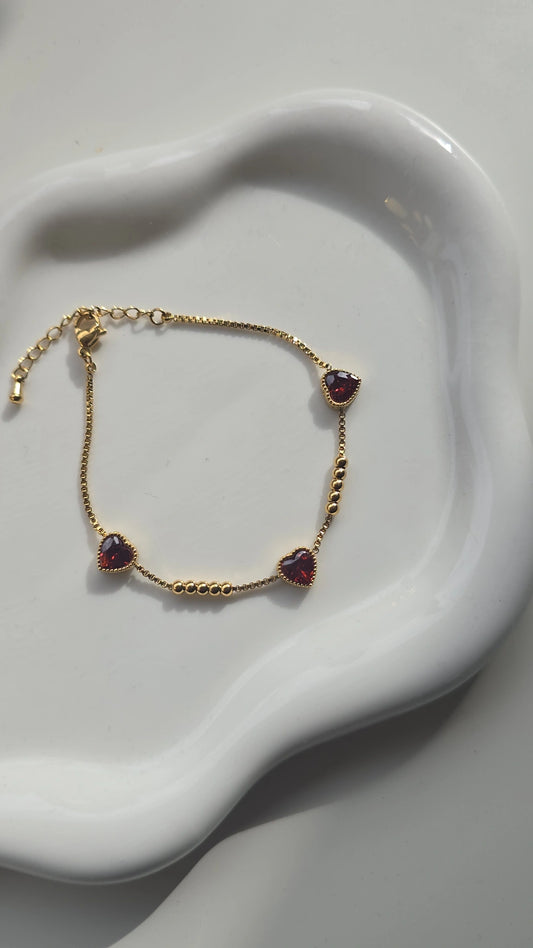 Red Heart Bracelet