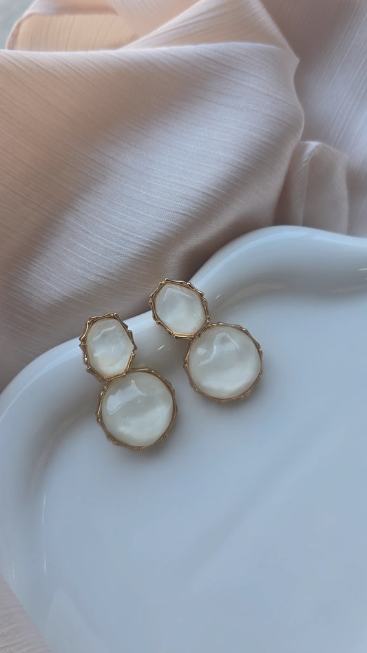 Round Resin  Earrings