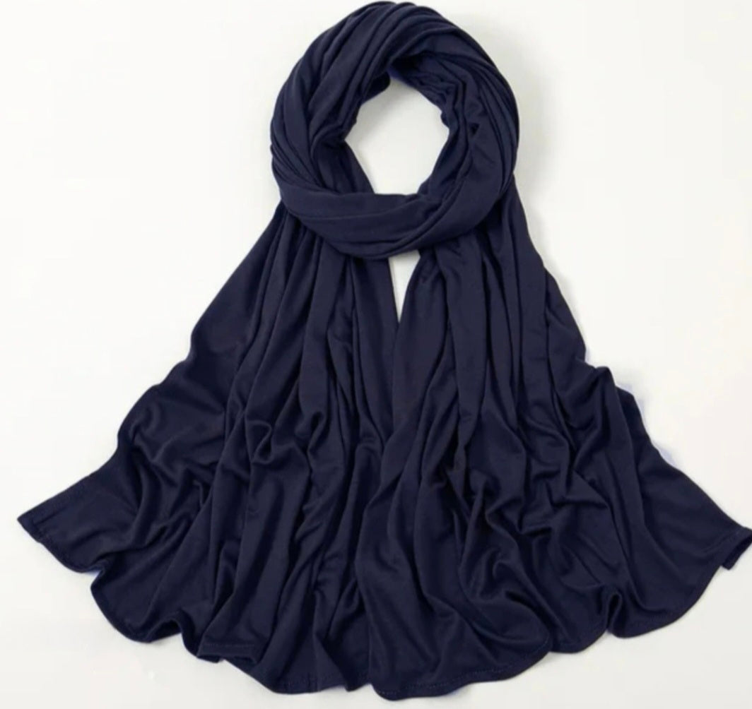 Navy Premium jersey Hijab