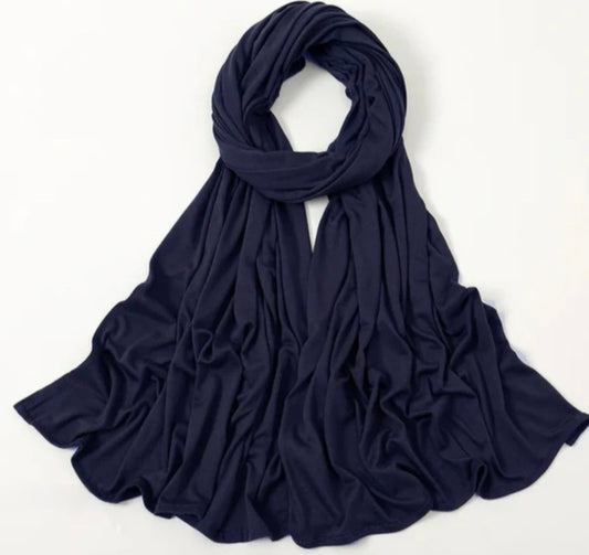 Navy Premium jersey Hijab