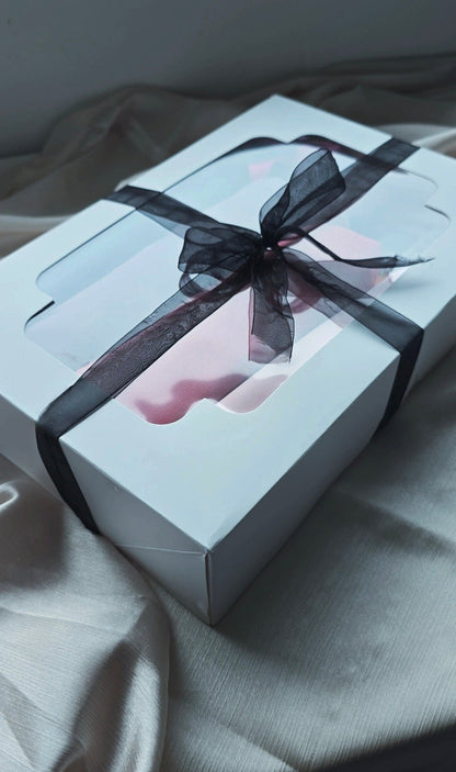 Premium chiffon Hijab gift boxes set with 8pcs pins and 2 hijab magnets and 4 scrunchies