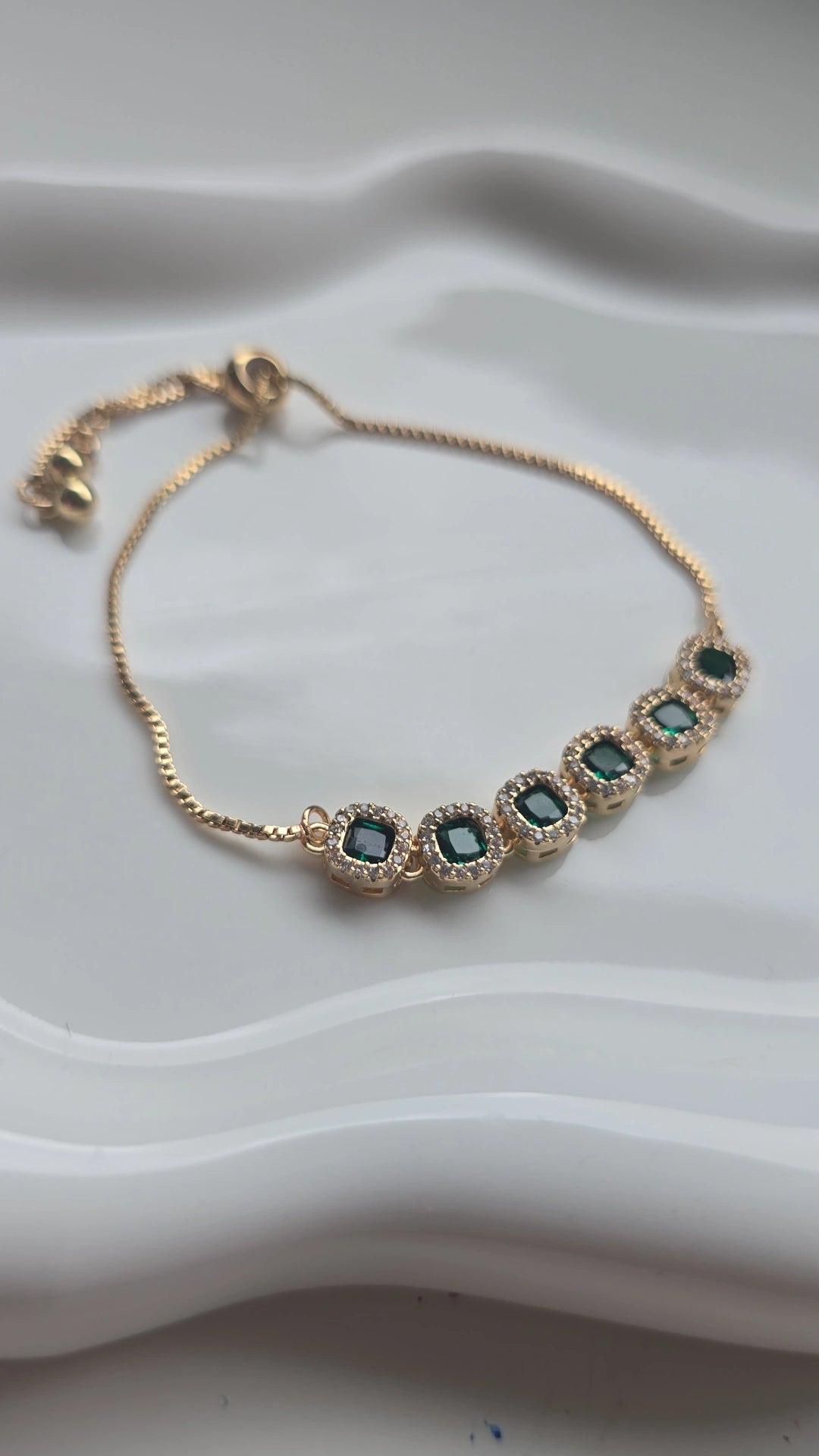 Forest Green Daimond Bracelet