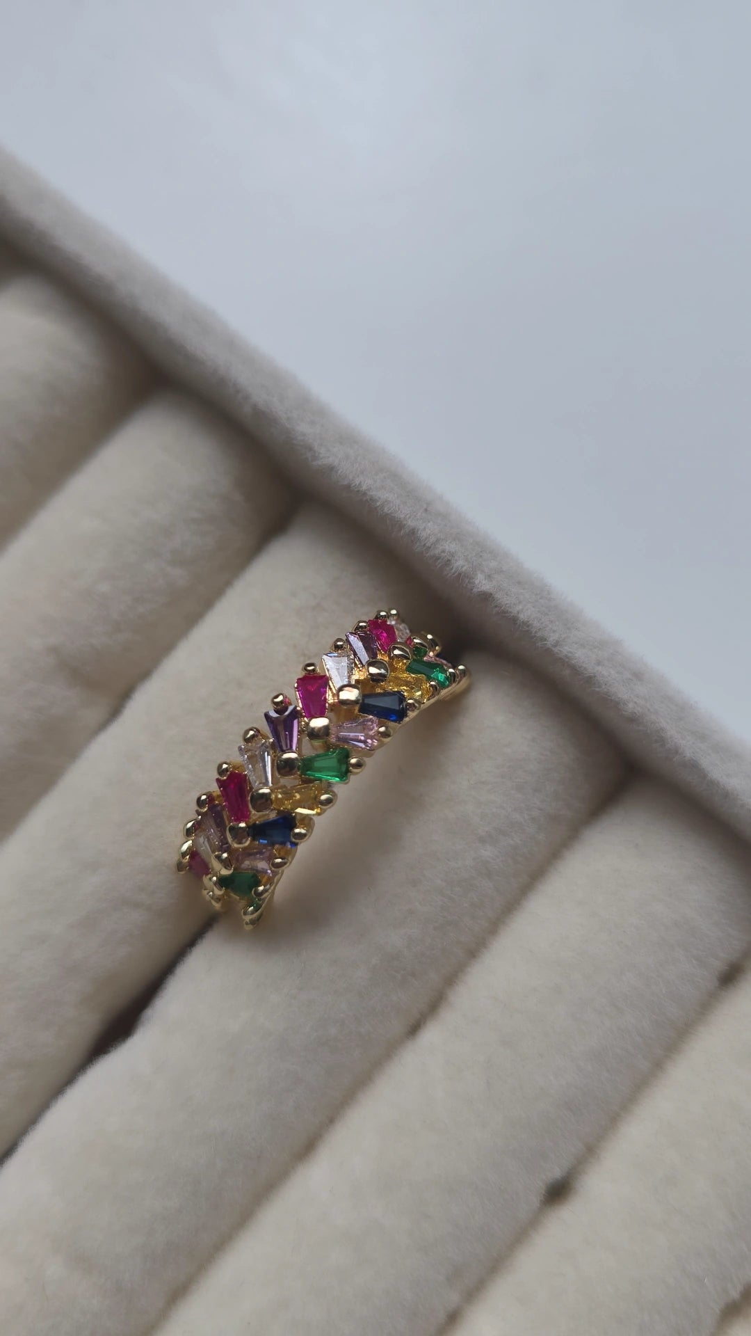 Multi Colour Cuff Ring